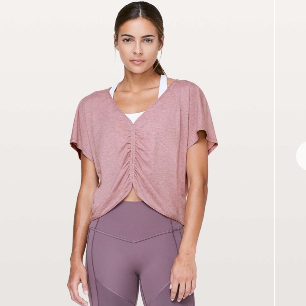 Lululemon Pink Cruise The Circuits Short Sleeve